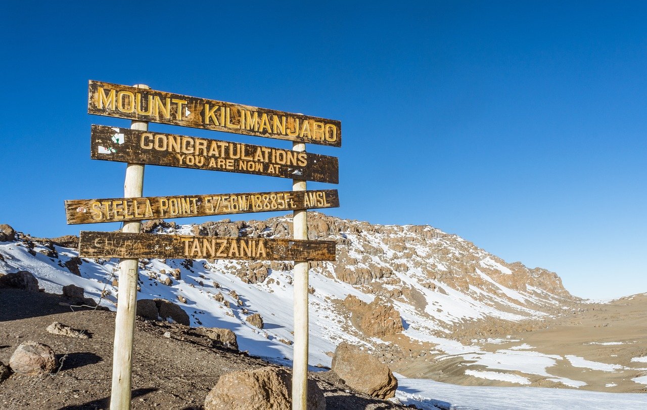 stella point, kilimanjaro, glacier